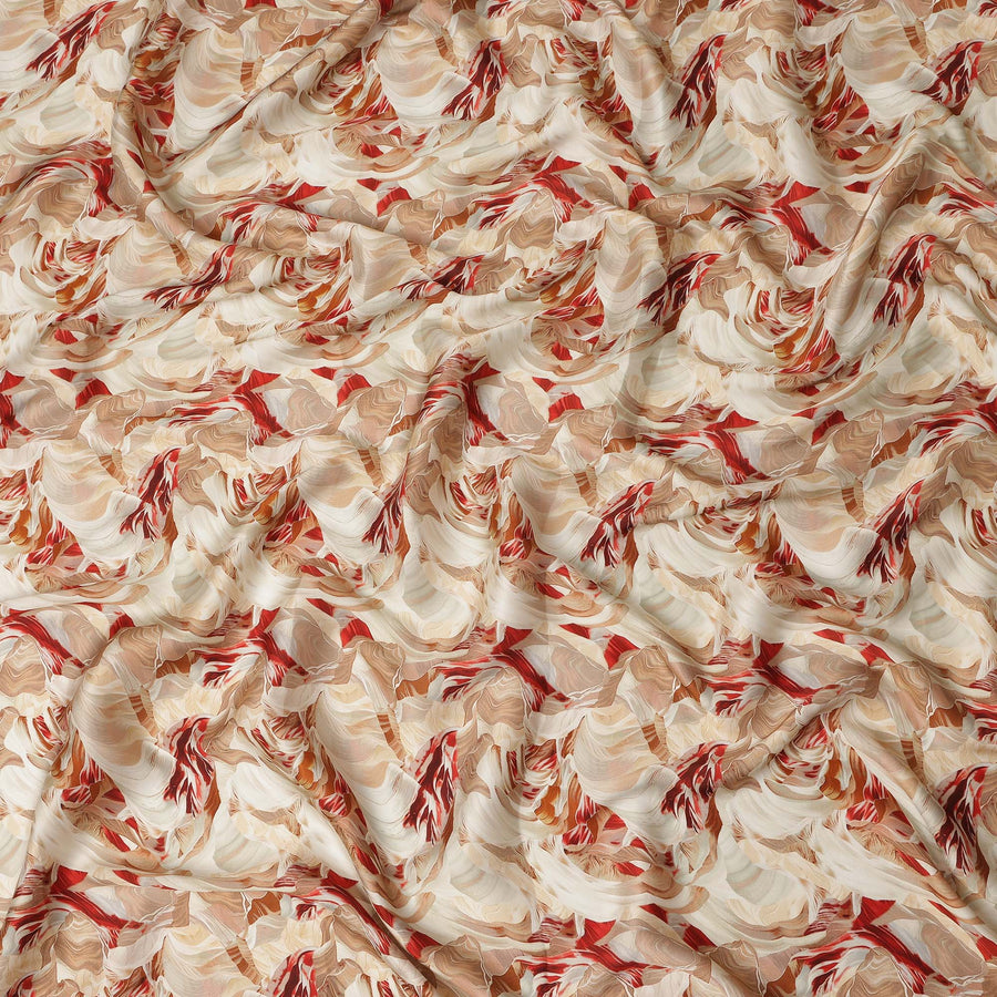 Brown Viscose Modal Satin Fabric 110cm – Buy Online