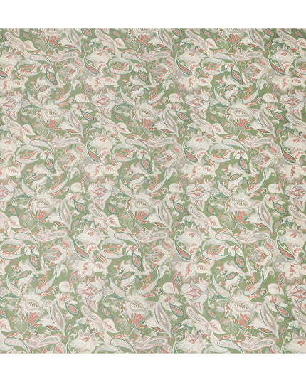 Green Viscose Modal Satin Fabric 110cm – Buy Online
