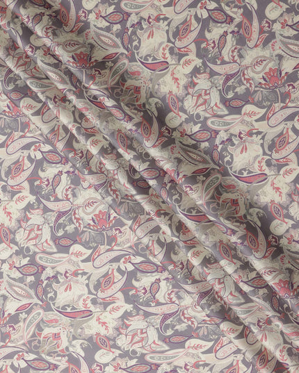 Grey Viscose Modal Satin Fabric 110cm – Buy Online