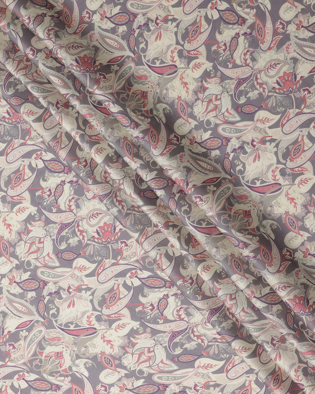 Grey Viscose Modal Satin Fabric 110cm – Buy Online