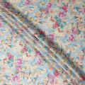 Blue Viscose Modal Satin Fabric 110cm – Buy Online