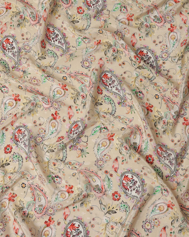 Beige Viscose Crepe Fabric 110cm – Buy Online