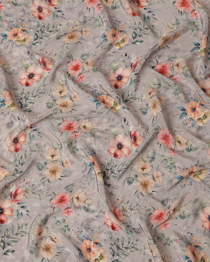 Grey Viscose Crepe Fabric 110cm – Buy Online