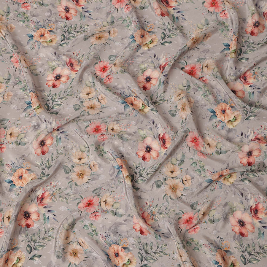 Grey Viscose Crepe Fabric 110cm – Buy Online