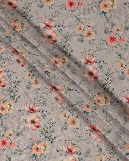 Grey Viscose Crepe Fabric 110cm – Buy Online