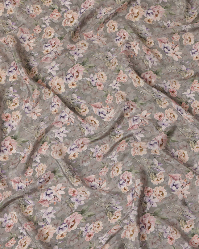 Grey Viscose Crepe Fabric 110cm – Buy Online