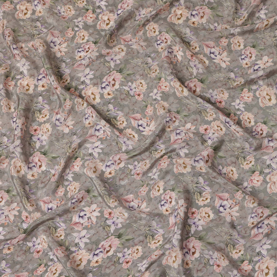 Grey Viscose Crepe Fabric 110cm – Buy Online