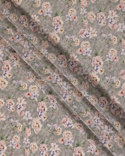 Grey Viscose Crepe Fabric 110cm – Buy Online
