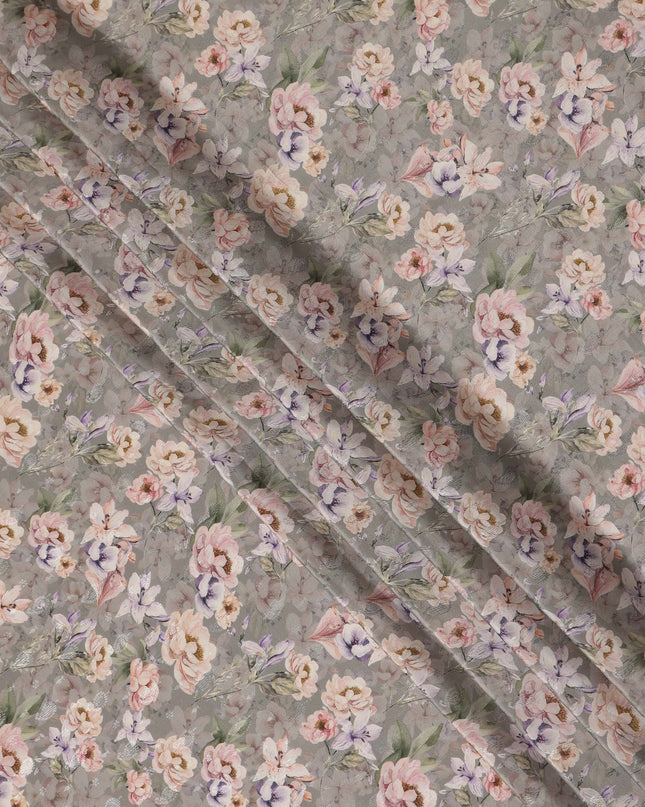Grey Viscose Crepe Fabric 110cm – Buy Online