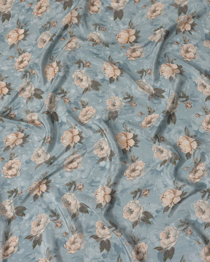 Blue Viscose Crepe Fabric 110cm – Buy Online