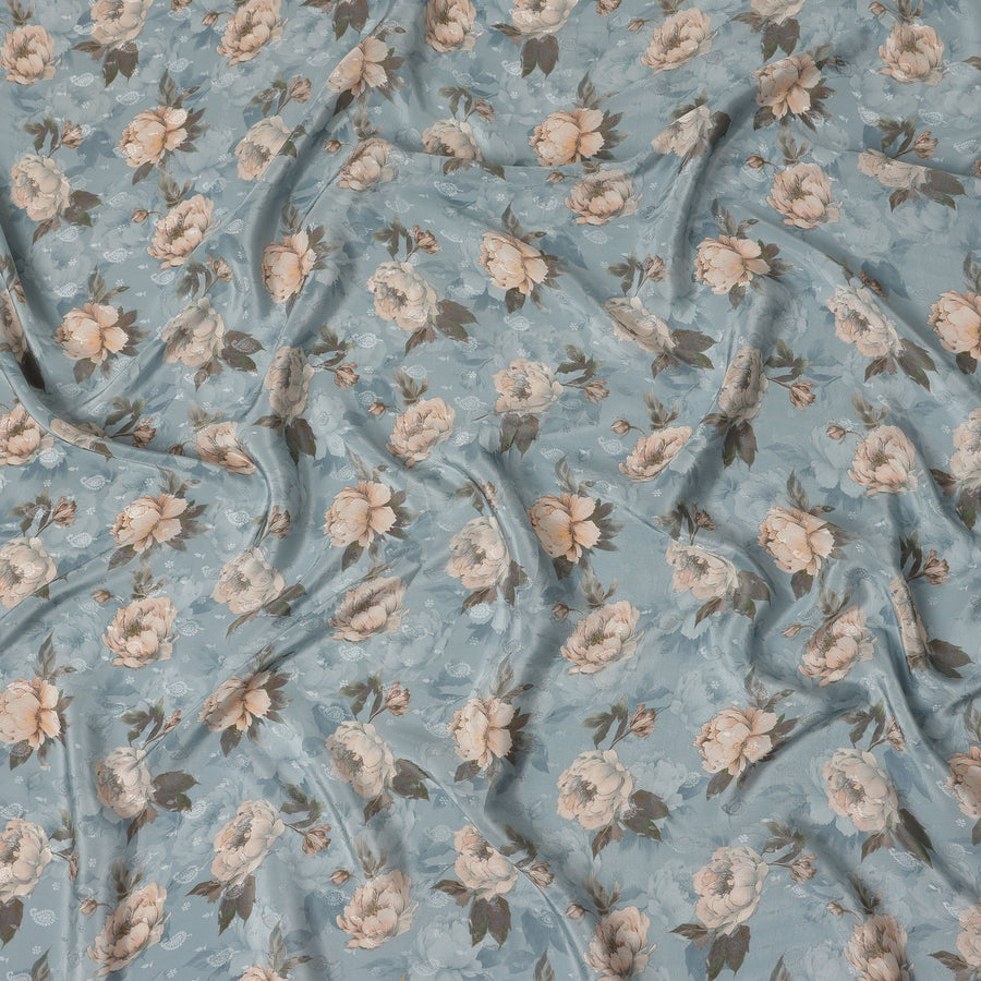 Blue Viscose Crepe Fabric 110cm – Buy Online