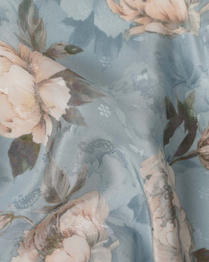 Blue Viscose Crepe Fabric 110cm – Buy Online