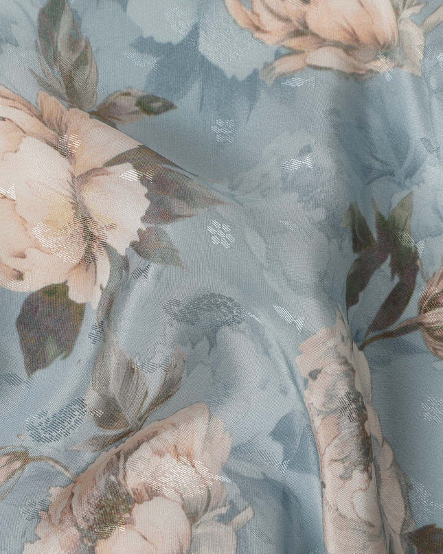 Blue Viscose Crepe Fabric 110cm – Buy Online