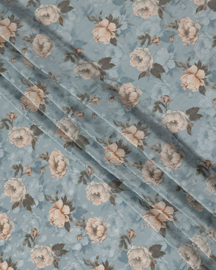 Blue Viscose Crepe Fabric 110cm – Buy Online