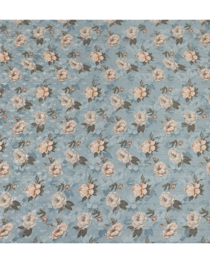 Blue Viscose Crepe Fabric 110cm – Buy Online