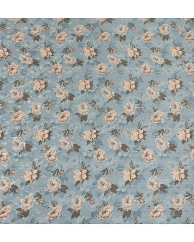 Blue Viscose Crepe Fabric 110cm – Buy Online