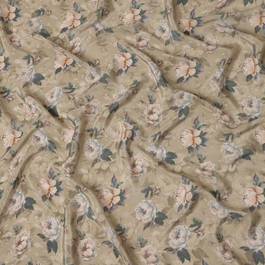 Beige Viscose Crepe Fabric 110cm – Buy Online