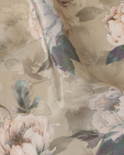 Beige Viscose Crepe Fabric 110cm – Buy Online