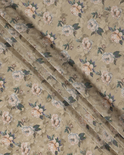 Beige Viscose Crepe Fabric 110cm – Buy Online