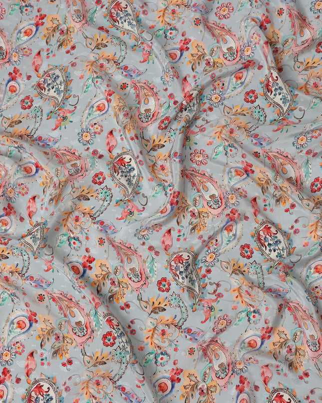Grey Viscose Crepe Fabric 110cm – Buy Online