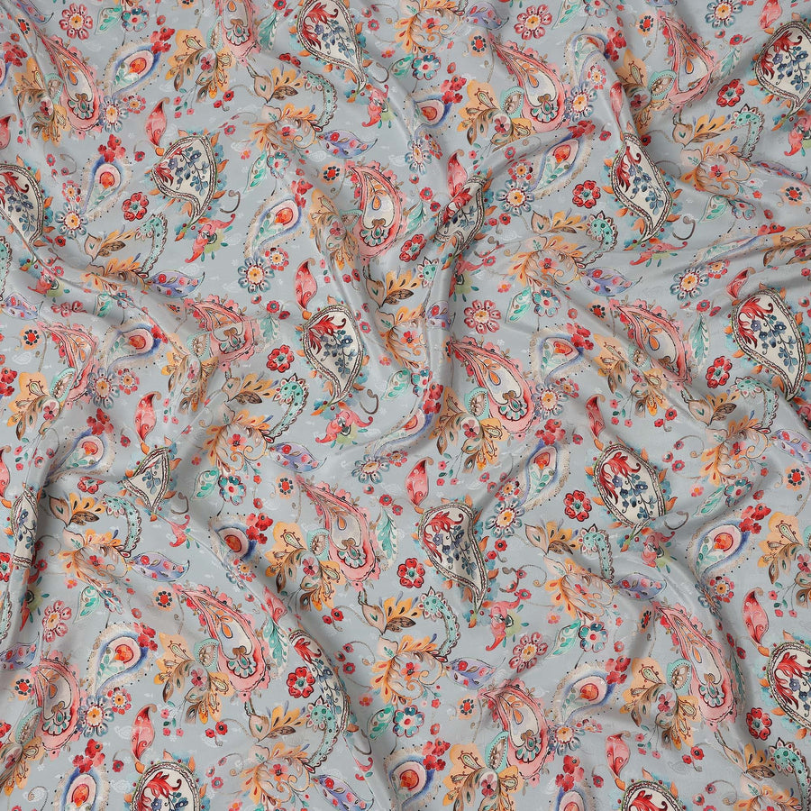 Grey Viscose Crepe Fabric 110cm – Buy Online