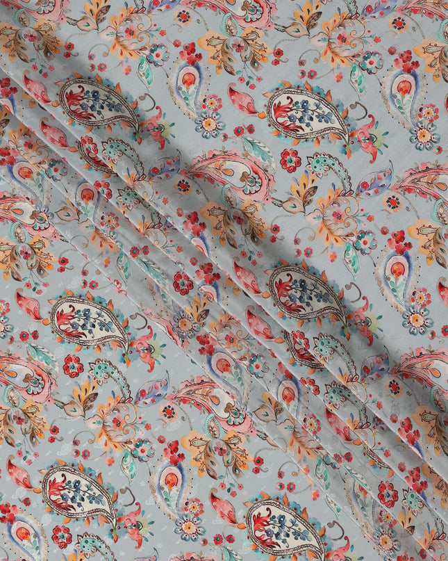 Grey Viscose Crepe Fabric 110cm – Buy Online