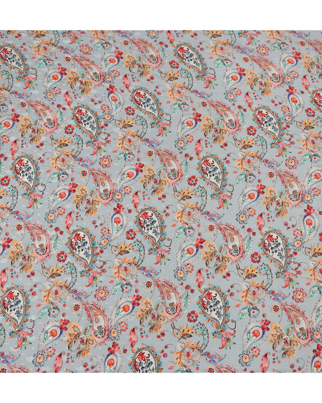 Grey Viscose Crepe Fabric 110cm – Buy Online