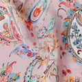 Dusty Rose Viscose Crepe Digital Printed Fabric 110cm | Rega