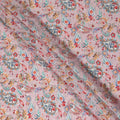 Dusty Rose Viscose Crepe Digital Printed Fabric 110cm | Rega