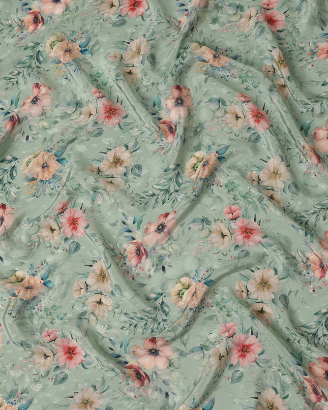 Green Viscose Crepe Fabric 110cm – Buy Online