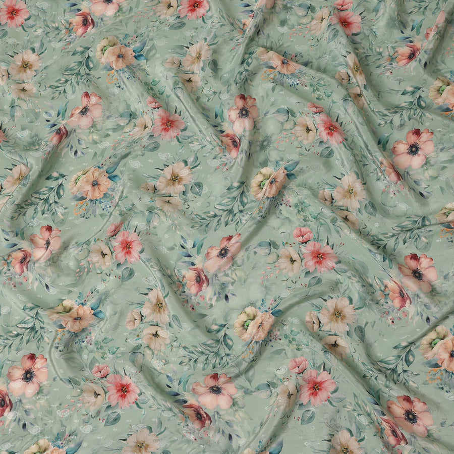 Green Viscose Crepe Fabric 110cm – Buy Online