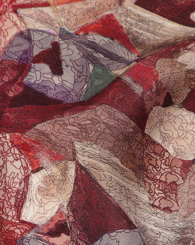 Red Viscose Crepe Fabric 110cm – Buy Online
