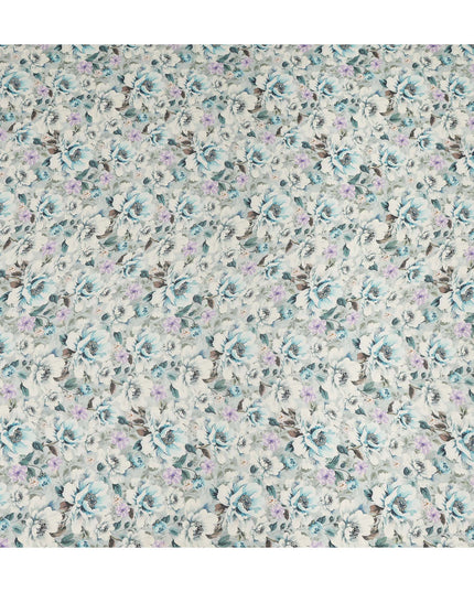 Blue Viscose Crepe Fabric 110cm – Buy Online
