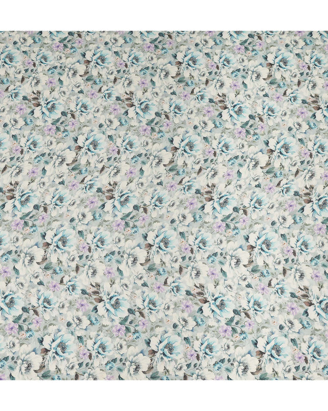 Blue Viscose Crepe Fabric 110cm – Buy Online