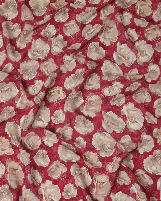 Red Viscose Crepe Fabric 110cm – Buy Online
