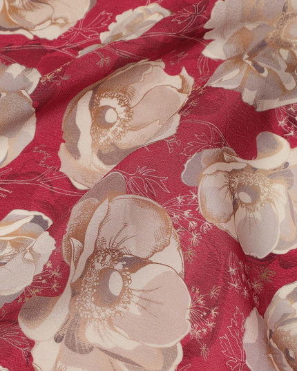 Red Viscose Crepe Fabric 110cm – Buy Online