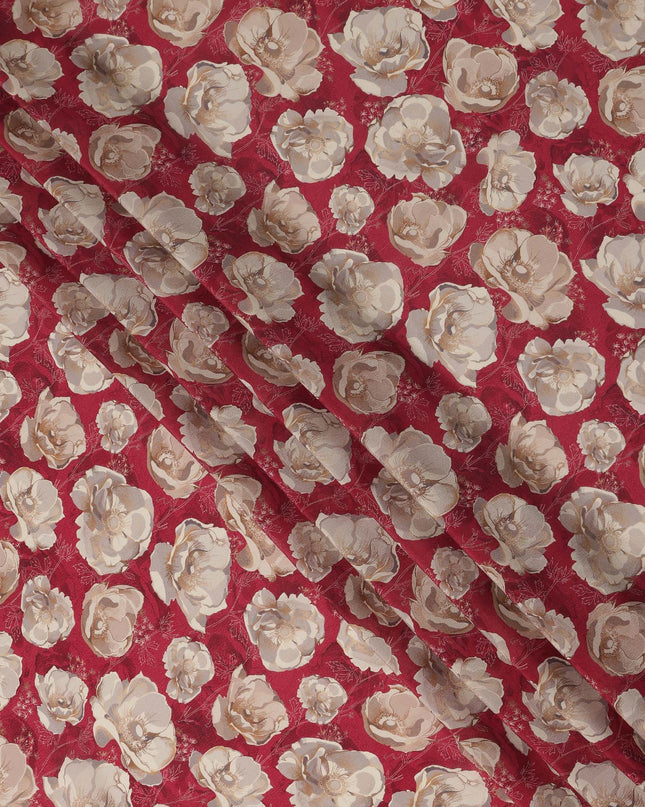 Red Viscose Crepe Fabric 110cm – Buy Online