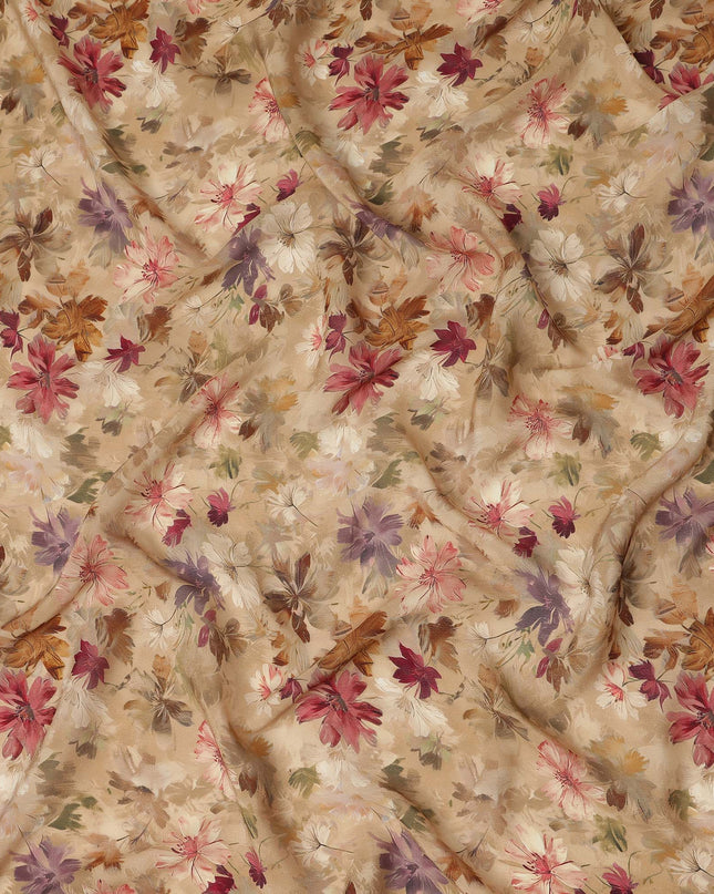 Beige Viscose Crepe Fabric 110cm – Buy Online