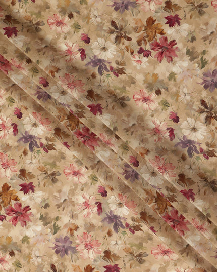 Beige Viscose Crepe Fabric 110cm – Buy Online