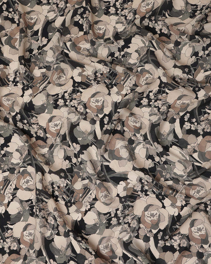 Grey Viscose Crepe Fabric 110cm – Buy Online