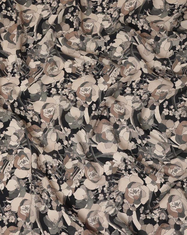 Grey Viscose Crepe Fabric 110cm – Buy Online