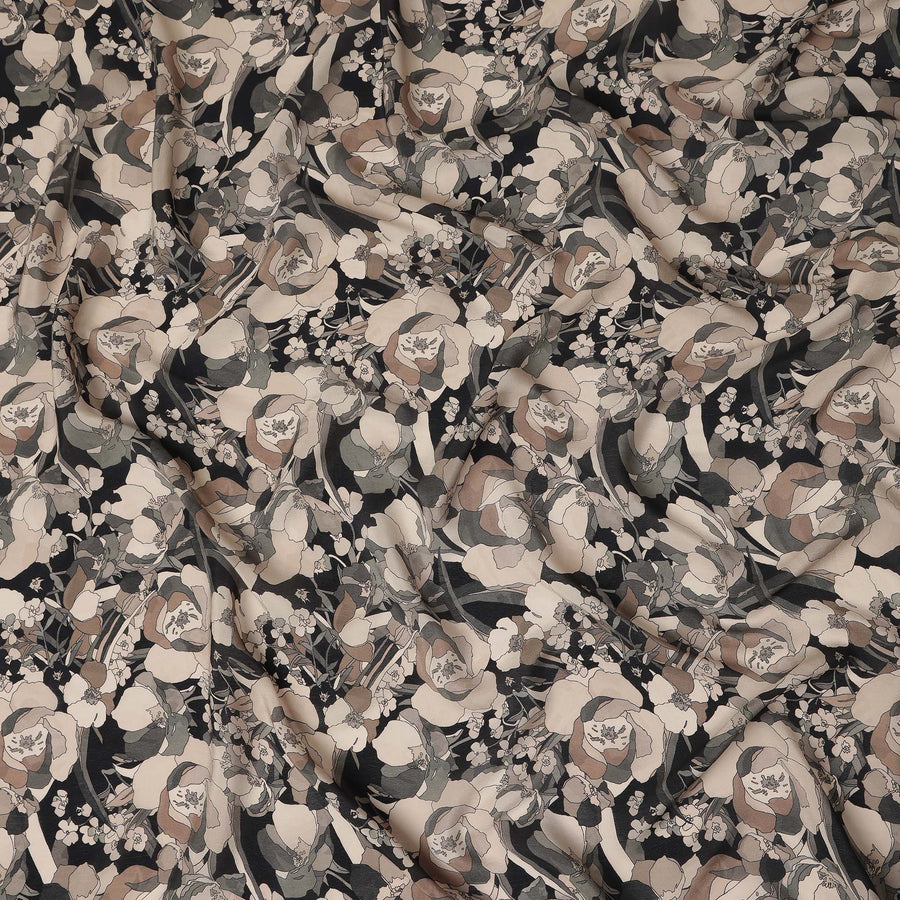 Grey Viscose Crepe Fabric 110cm – Buy Online