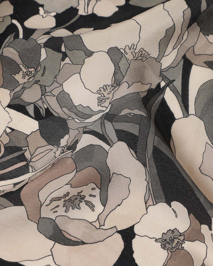 Grey Viscose Crepe Fabric 110cm – Buy Online