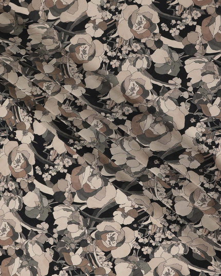 Grey Viscose Crepe Fabric 110cm – Buy Online