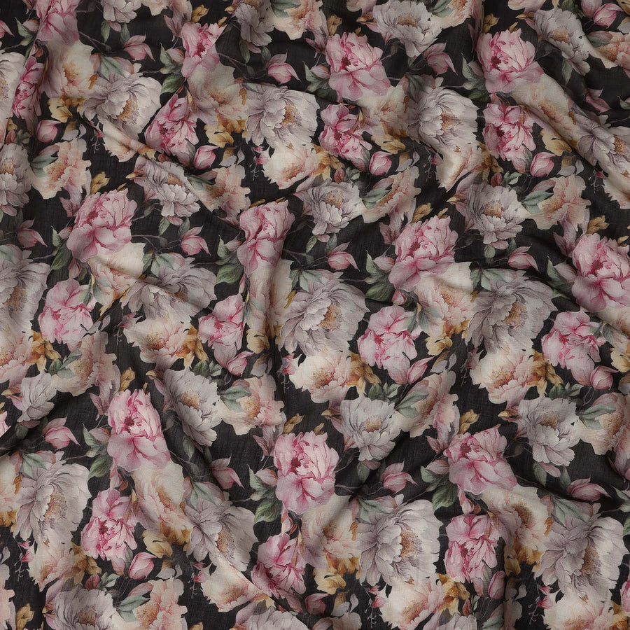 Black Viscose Crepe Fabric 110cm – Buy Online