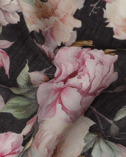 Black Viscose Crepe Fabric 110cm – Buy Online