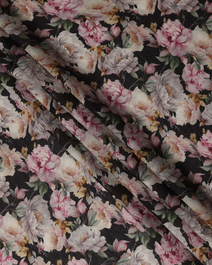 Black Viscose Crepe Fabric 110cm – Buy Online