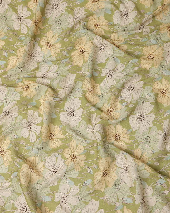 Green Viscose Crepe Fabric 110cm – Buy Online