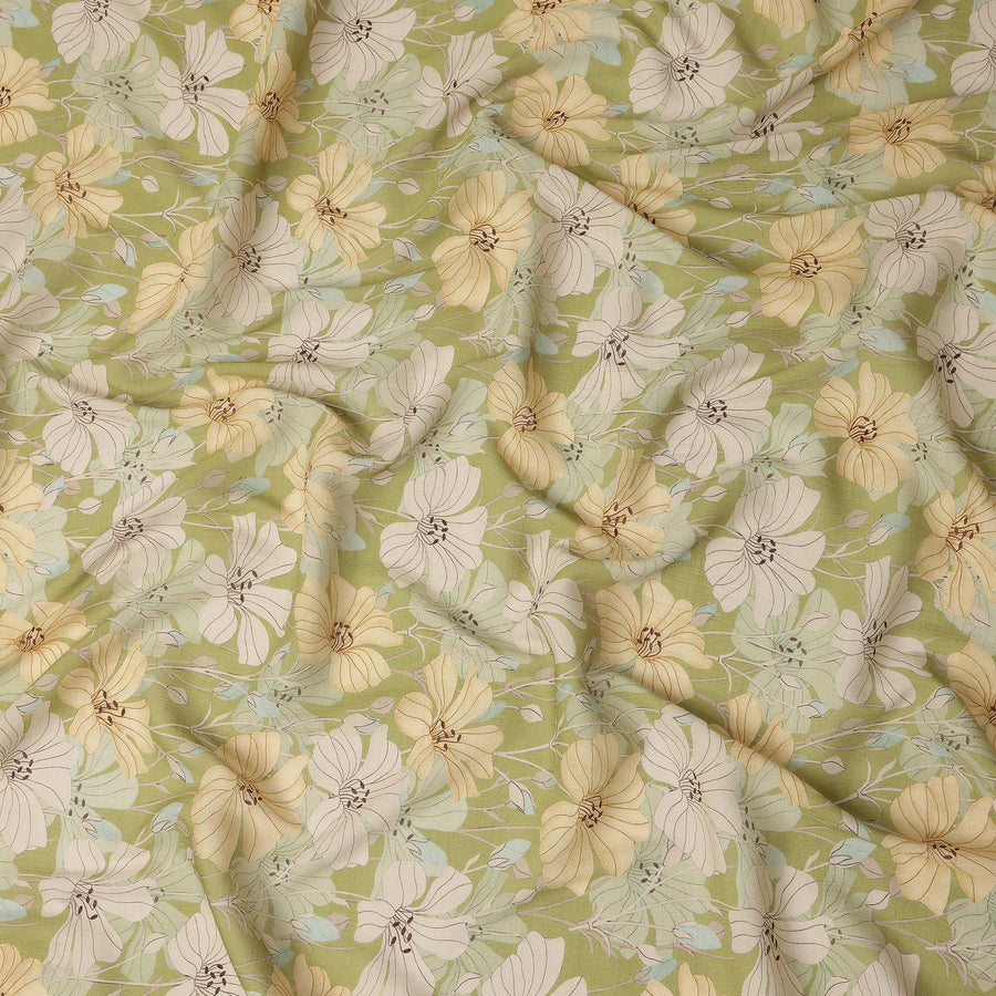 Green Viscose Crepe Fabric 110cm – Buy Online