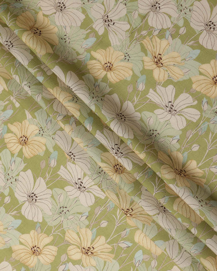 Green Viscose Crepe Fabric 110cm – Buy Online